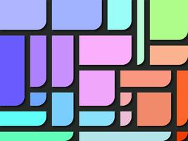 Colores rectangulares con un lado del fondo abstracto de la esquina.