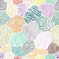 Decorative pattern drawing seamless background. vector