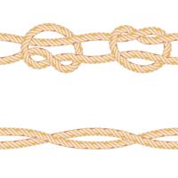 Patrón sin fisuras con la flexión de la cuerda. vector