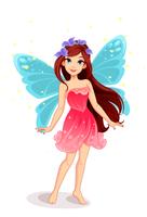 Cute little fairy vector