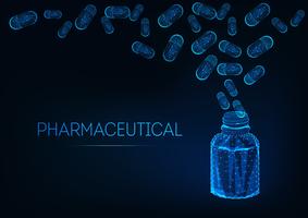 Futuristic pharmaceutical concept 