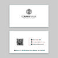 Modern business card template design vector