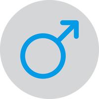 Vector icono de signo masculino