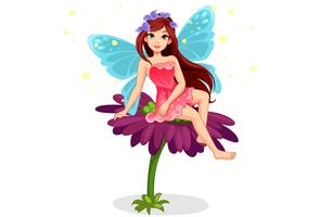 cute little fairy vector