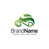 Eco Car Logo Template Design Vector