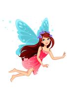 Beautiful flying fairy vector