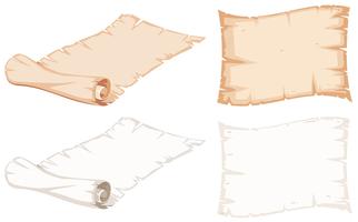 Set of paper roll vector