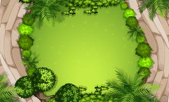 A aerial garden view vector