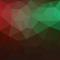 Light Green, Red vector triangle mosaic background. A completely new color illustration in a vague style. The elegant pattern can be used as part of a brand book.
