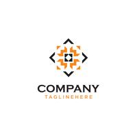 simple docoration logo abstract vector logo or element design. B