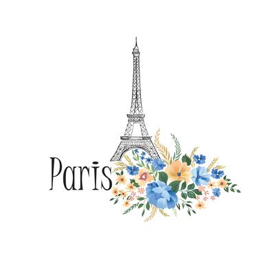 Paris background. Floral Paris sign with flowers, Eiffel tower. 588568 Vector Art at Vecteezy Paris background. Floral Paris sign with flowers, Eiffel tower. 588568 Vector Art at Vecteezy