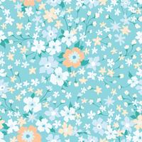 Floral seamless pattern. Flower background. Flourish wallpaper with flowers. vector