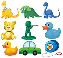 Set of children toys vector