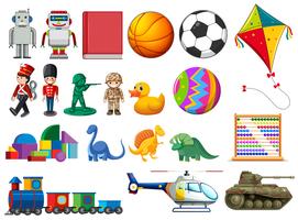 Set of children toys vector
