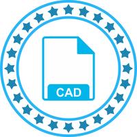 Vector icono de CAD