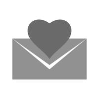 Vector icono de carta de amor