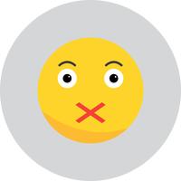  Vector Silent Emoji Icon