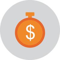 Vector Dollar Timer Icon