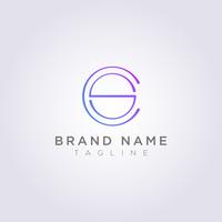 Diseño de logotipo de estilo CS de lujo para su negocio o marca vector