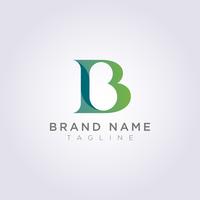 Hermoso y lujoso diseño de logotipo de letra B para su negocio o marca vector
