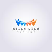Design a Logo of a group of people for your Business or Brand vector