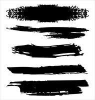 Brush strokes hand drawn vector illustration - Vector