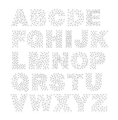 Line network alphabet 