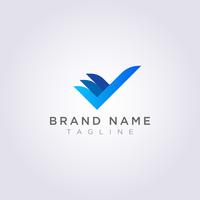 Creative Check Logo Design for your Business or Brand vector