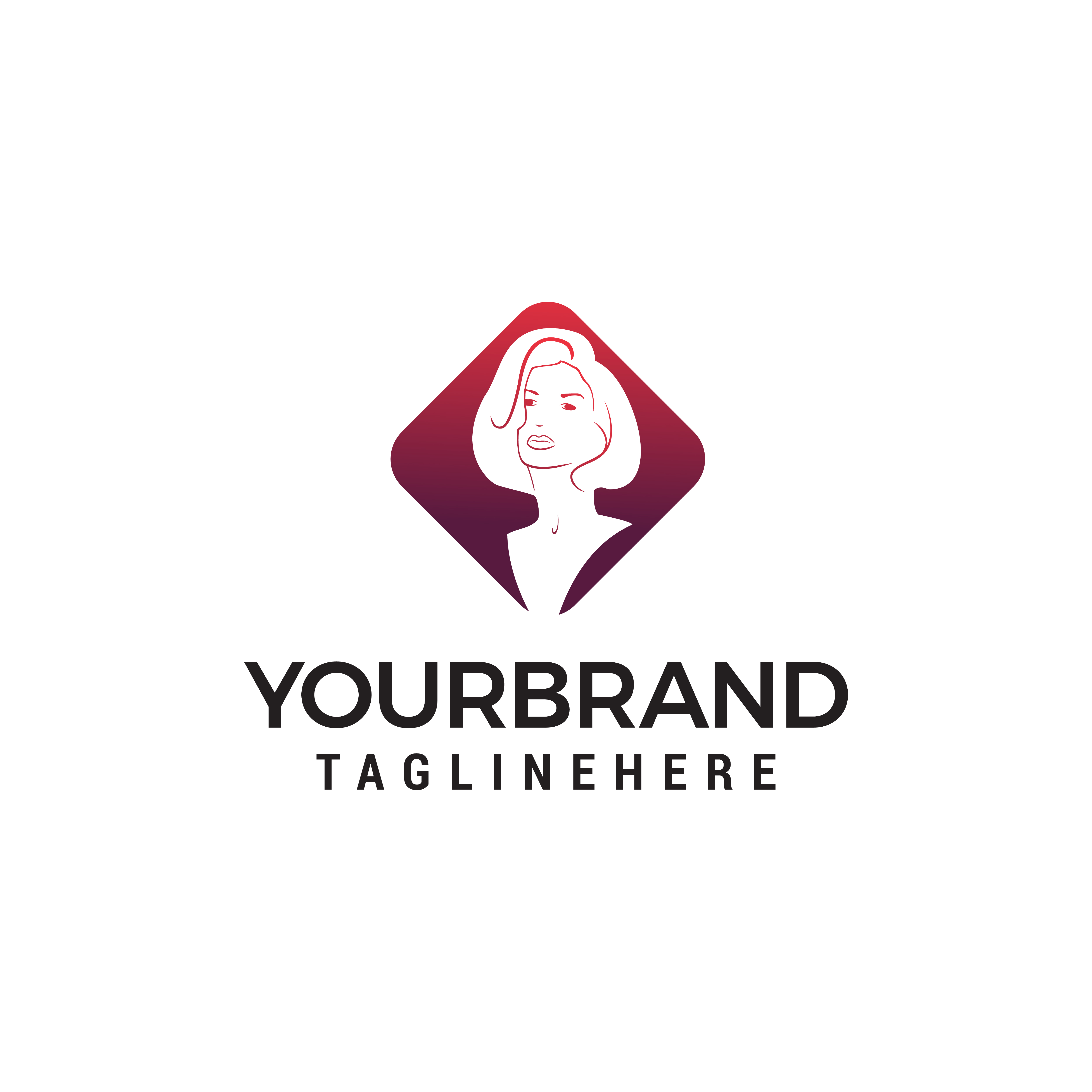 Beauty Women Beauty Salon Hair Salon Cosmetic Logo Design