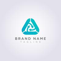 Recycle triangle logo design for your Business or Brand vector