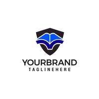 book logo design concept template vector