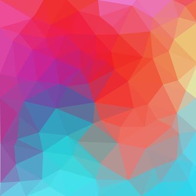 apolymesh Multicolor blue, red polygonal illustration, which consist of triangles. Geometric background in Origami style with gradient. Triangular design for your business.