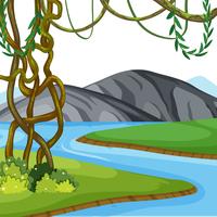 A beautiful nature background vector