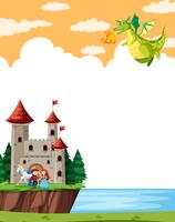 A fantasy land template vector