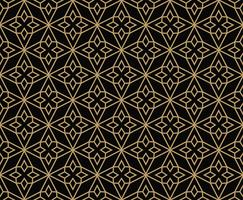 geometric line ornament seamless pattern, modern minimalist styl vector