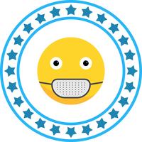 Máscara médica Vector Emoji Icon