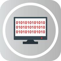 Vector Binary code online Icon