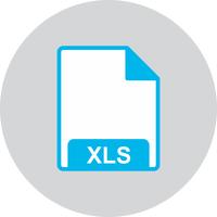 Icono Vector XLS