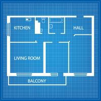 Disposición del apartamento vector