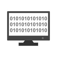 Vector Binary code online Icon