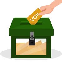 Votación en Tailandia y campañas de partidos políticos. vector