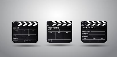 Slate of director film. Illustration Vector EPS10.