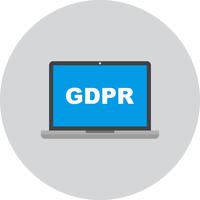 icono de vector gdpr