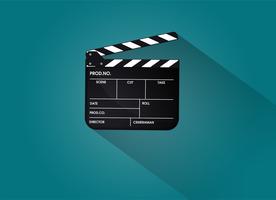 Slate of director film. Illustration Vector EPS10.