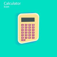 Calculadora Vector plantilla de diseño