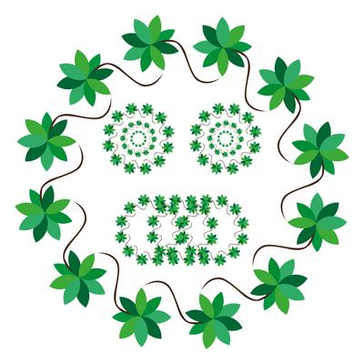 Circle Flower Design Template