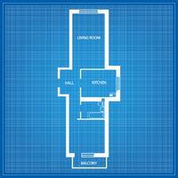 Layout of the apartment vector