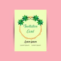 Invitation Card Design Template vector
