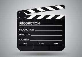 PrintSlate of director film. Illustration Vector EPS10.