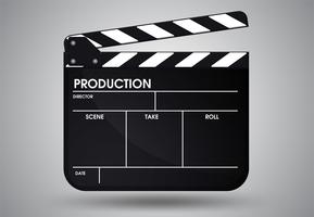 Slate of director film. Illustration Vector EPS10.